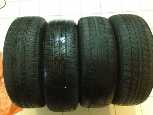 ขายล้อแม็กซ์มือ2 Nissan ขอบ14 4รู100+ยาง ราคา 3500 บ. ถูกกกก