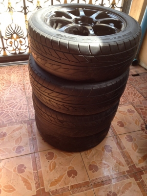 ขายล้อแม็กซ์มือ2 Model 8 ขอบ15 4รู100 + ยาง ราคา 6,900 บาท