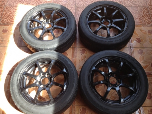 ขายล้อแม็กซ์มือ2 Model 8 ขอบ15 4รู100 + ยาง ราคา 6,900 บาท