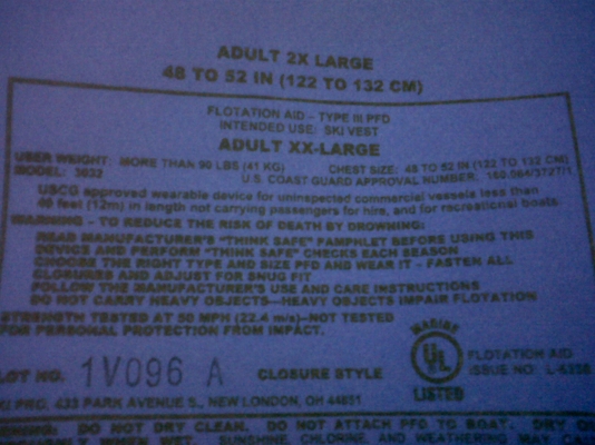 เสื้อชูชีพ Slippery สภาพใหม่มาก ไม่เคยลงน้ำ เก็บอย่างเดียว เสื้อชูชีพ Slippery สภาพใหม่มาก ไม่เคยลงน้ำ เก็บอย่างเดียว