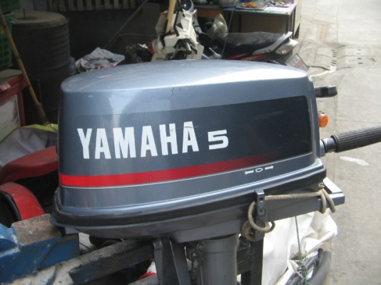 ขาย เครื่องเรือ Yamaha 5 แรง สภาพดี เครื่องดี ราคา 18,500
