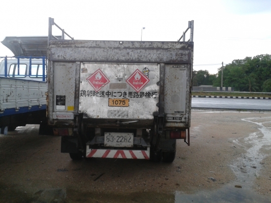 ขาย 6 ล้อ บรรทุกถังแก๊ส Mitsubishi canter 100 HP ฝาท้าย Hydraulic Tel. 088-4501277 ขาย 6 ล้อ บรรทุกถังแก๊ส Mitsubishi canter 100 HP ฝาท้าย Hydraulic Tel. 088-4501277