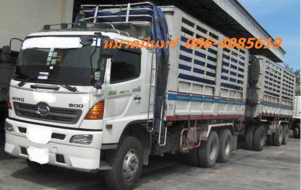 Hino S500 344 hp. พ่วง 22 ล้อ ดั้มพ์เกษตร คอกสูง รถปีเศษ 10 คัน อีสาน / หมวดมินทร์ 0864085619