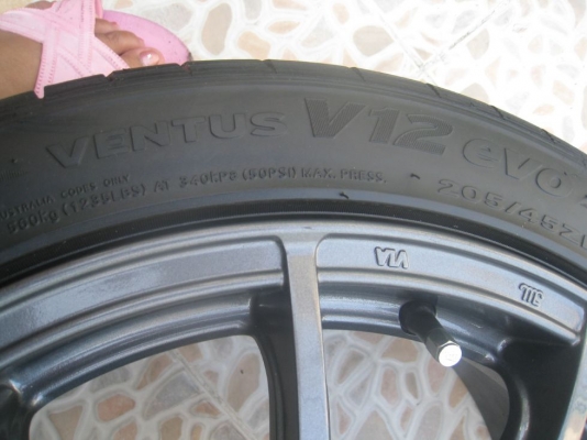 ขายล้อแม็ก enkei tunning sc22 17"x7" 4/100,114 et40+ยาง(081-3747940)