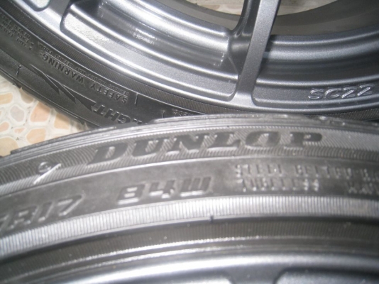 ขายล้อแม็ก enkei tunning sc22 17"x7" 4/100,114 et40+ยาง(081-3747940)