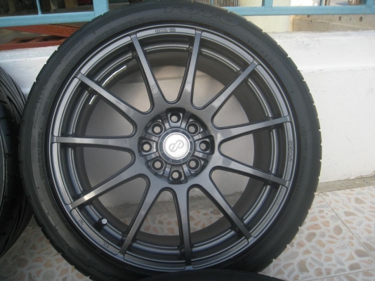 ขายล้อแม็ก enkei tunning sc22 17"x7" 4/100,114 et40+ยาง(081-3747940)