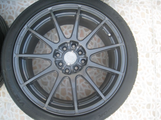 ขายล้อแม็ก enkei tunning sc22 17"x7" 4/100,114 et40+ยาง(081-3747940)