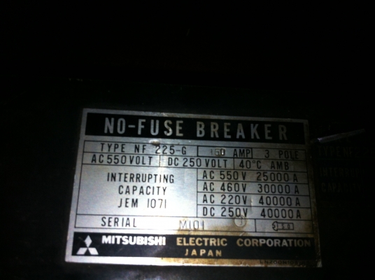 ขายครับbreaker150A type nf225-g