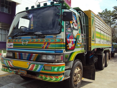 ขายกระบะดั้มปิเนียมพร้อมอุปกรณ์ ติดอยู่รถHINO สิงห์ไฮเทค