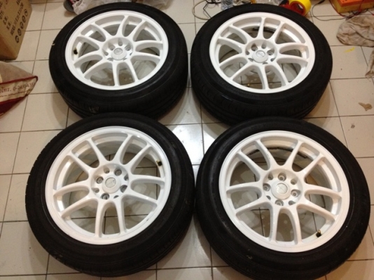 ขายแม็กซ์16 Work Emotion 4 รู100/114+ยางปี11-12 ราคา 10900บาท