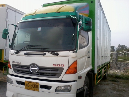 HINO   ซีรี่  500  คอมมั่นเร็ว  6 ล้อตู้ 10 บาน ตู้ต่อใหม่