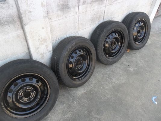 ล้อกะทะ 14นิ้ว 4รู100 พร้อมยาง สวยๆ