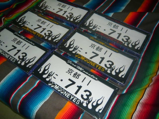 ขายครอบป้ายทะเบียน mooneyes งาน JAPAN ครับ