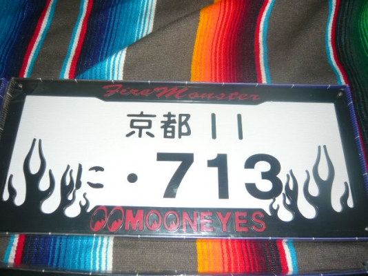 ขายครอบป้ายทะเบียน mooneyes งาน JAPAN ครับ