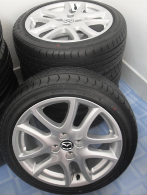 ขายล้อแม็ก Mazda 2 ตัวท็อป ขอบ 16 พร้อมยางปี 12