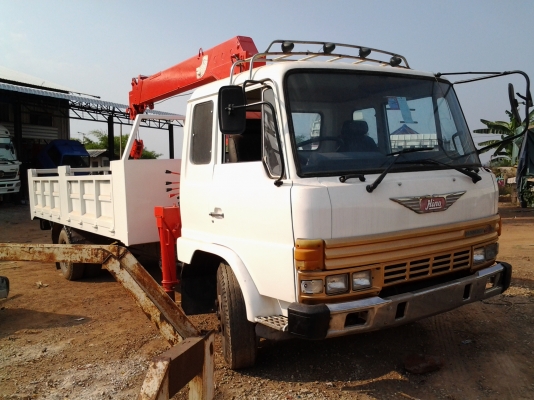 ขายhino FD ติดเครนยูนิค3ตันเครื่องeh 700พร้อมใช้งาน