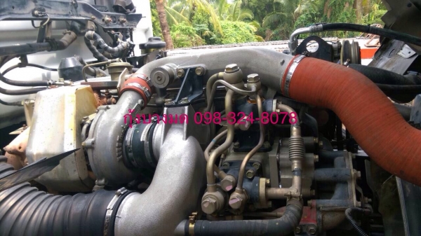 ขายรถบรรทุกไม่ดัมพ์ HINO MEGA เครื่อง 320 แรง 2 เพลา ปี 48 มีระบบลากลูก เครื่องเดิม เกียร์เดิม รถไม่เคยทำสี ทะเบียนพร้อ