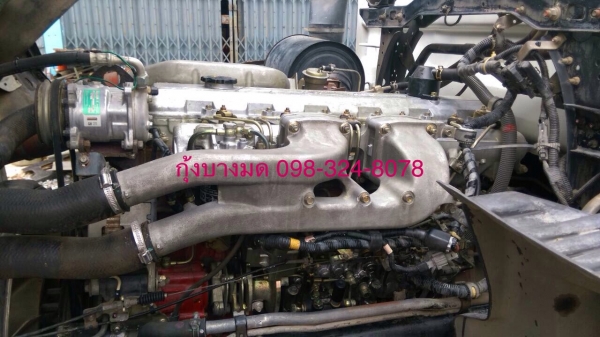 ขายรถบรรทุกไม่ดัมพ์ HINO MEGA เครื่อง 320 แรง 2 เพลา ปี 48 มีระบบลากลูก เครื่องเดิม เกียร์เดิม รถไม่เคยทำสี ทะเบียนพร้อ