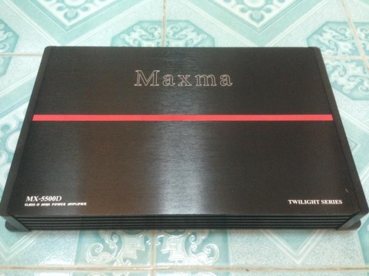 แอมป์คลาสดี MAXMA MX-5500D มือสองสภาพสวยกริ้ป เดิมๆ ใช้งานปกติ เนื้อเบสแน่น ขับซับ10&quot;-12&quot;หล่อได้ ขาย 3250 บาท สนใจ0892425454 อยู่สระบุรีส่งได้