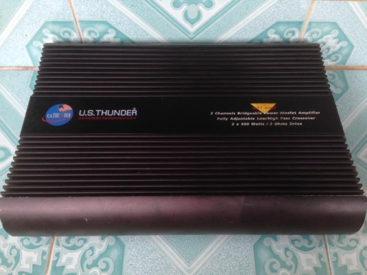 แอมป์คลาสเอบี2ch US.thunder สภาพดีเดิมๆ ปกติทุกอย่าง กลาง6.5&quot;8ดอกได้ เสียงดี มีวีดีโอเทสหน้าเฟสผมขาย 1650 บาท สนใจ0892425454 อยู่สระบุรีส่งได้