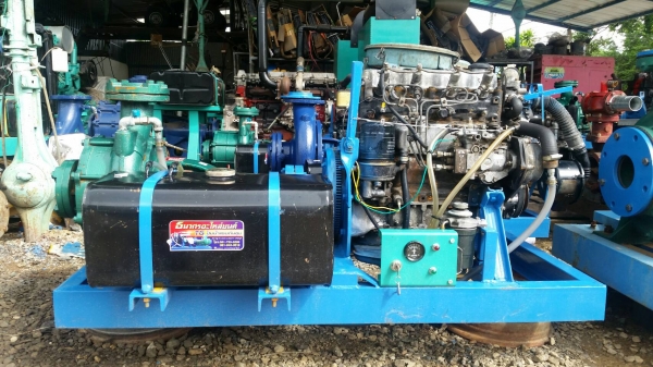 ปั๊มน้ำแรงดันสูงชนเครื่องยนต์ดีเซลพร้อมใช้งาน คัดเครื่องสภาพดี และปั๊มใหม่มาประกอบแท่น