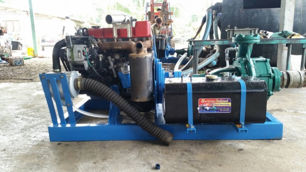 ปั๊มน้ำแรงดันสูงชนเครื่องยนต์ดีเซลพร้อมใช้งาน คัดเครื่องสภาพดี และปั๊มใหม่มาประกอบแท่น