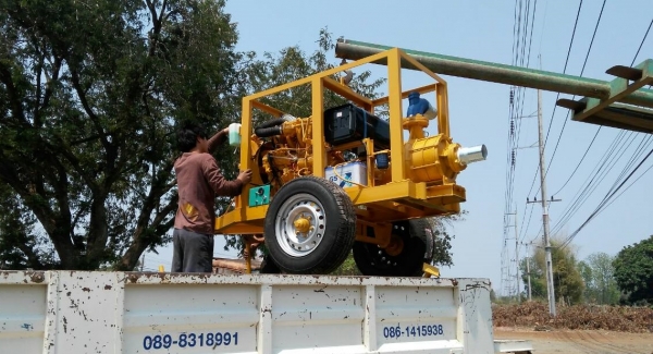 ปั๊มน้ำแรงดันสูงชนเครื่องยนต์ดีเซลพร้อมใช้งาน คัดเครื่องสภาพดี และปั๊มใหม่มาประกอบแท่น