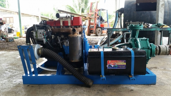 ปั๊มน้ำแรงดันสูงชนเครื่องยนต์ดีเซลพร้อมใช้งาน คัดเครื่องสภาพดี และปั๊มใหม่มาประกอบแท่น