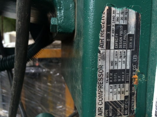 ขายปั้มลม 5 แรง ไฟ 380v.