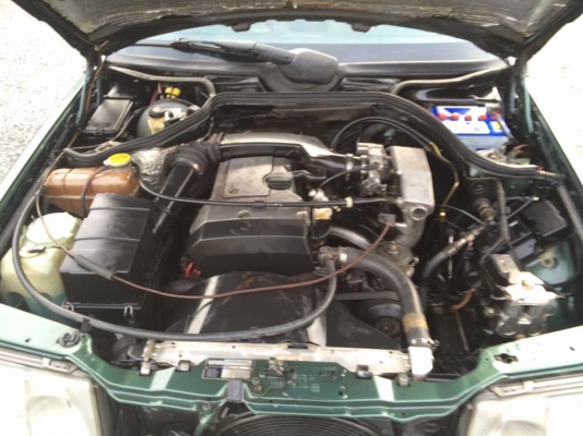 ขาย benz E200 สีเขียว ปี95 เครื่องเดิมไม่เคยแก๊ส