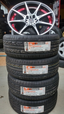 ขายล้อใหม่ YACHIYODA 17 5รู100/114 หน้า7.5  พร้อมยาง 4 ล้อ