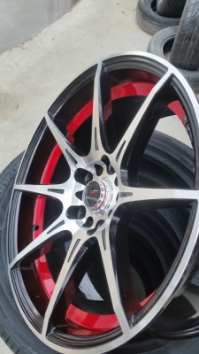 ขายล้อใหม่ YACHIYODA 17 5รู100/114 หน้า7.5  พร้อมยาง 4 ล้อ