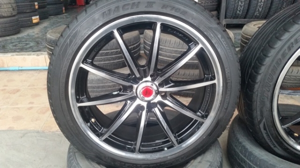 ขายล้อNINJA VR01 17 หน้า7 4รู100-114 พร้อมยาง 4 ล้อ