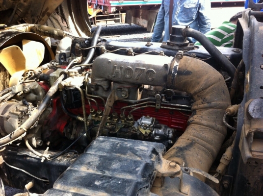 หกล้อใหญ่ฮีโน่FD เครื่อง HO7C 180 แรงม้า กระบะยาว6เมตรเดิมๆใช้งานปกติ