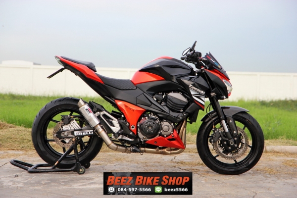 << ดาวน์ 55,000>>ขาย Kawasaki Z800 รุ่นปี 2014 แต่งเต็ม หล่อๆใสๆ ทะเบียนพร้อมโอน