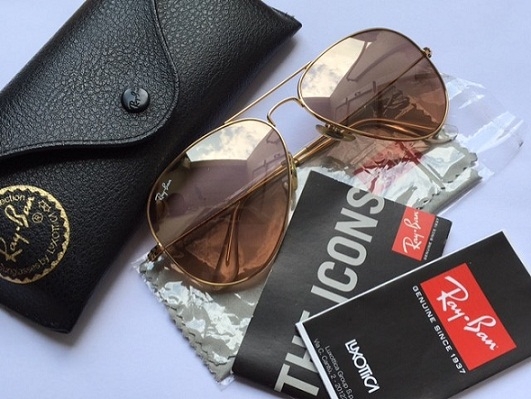 Ray Ban Aviator 3025 001/3E Brown Pink