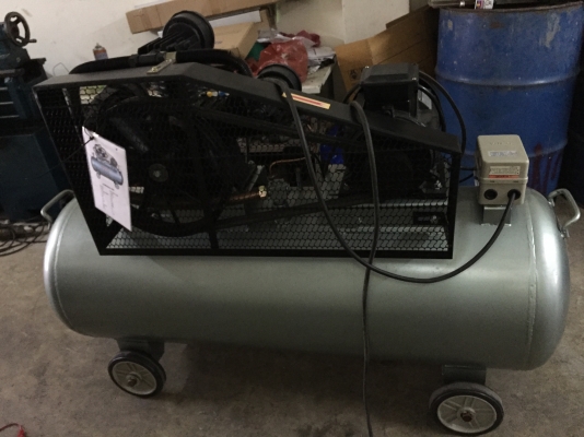 ขายปั๊มลม7.5แรงแกะกล่องราคาสุดประหยัดถัง300ลิตร