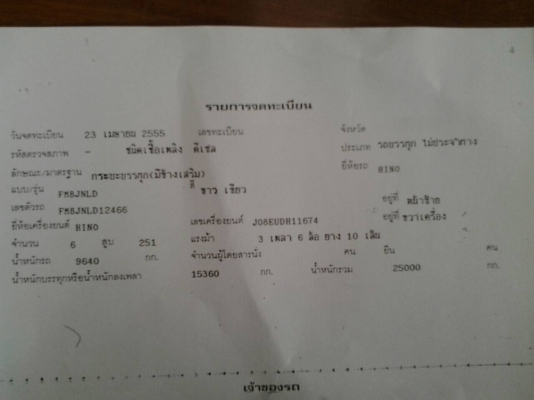 รถฮีโน่ 10 ล้อดั้ม FM8J  251 แรงม้า. ปี 55.  , ( ขาย แม่ , ลูก. )     สนใจติดต่อ  081 - 6079515