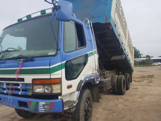 สิบล้อไอ้หลงดั้ม FN527 2เพาเครื่อง6D16เทอโบเครื่องดีคัชซีสวยพรัอมไช้ เอกสารพร้อมโอน