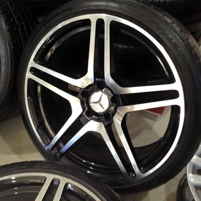 เทียบแท้ หน้า8.5 ET35 หลัง 9.5 ET38 ยางปี 2014 Maxtrex ไม่แตกไม่ร้าว สภาพสวยทั้งชุด ตจวส่งได้