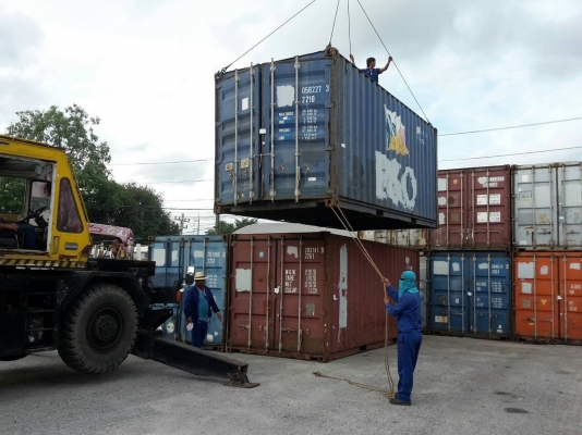 ตู้คอนเทรนเนอร20ฟุตสภาพตามการไช้งานราคาถูกจำนวนมาก