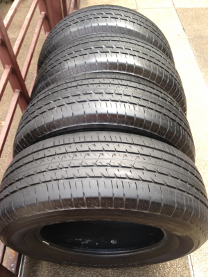 ยาง Firestone 265 65 17 ปี15 ดอกเต็ม ไม่มีปะ เนื้อนิ่มๆ ราคาไม่แพง