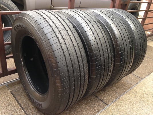 ยาง Firestone 265 65 17 ปี15 ดอกเต็ม ไม่มีปะ เนื้อนิ่มๆ ราคาไม่แพง