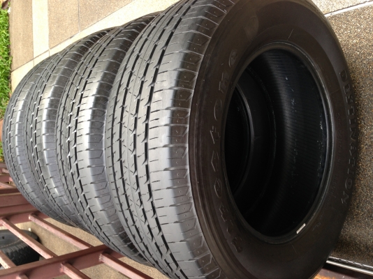 ยาง Firestone 265 65 17 ปี15 ดอกเต็ม ไม่มีปะ เนื้อนิ่มๆ ราคาไม่แพง