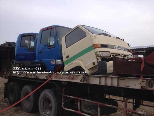 ขายถูกด่วนๆ*หัวเก๋งรถบรรทุก 6 ล้อกลาง CABIN ISUZU NPR58L /JASTON*หัวปิ๊บ* (รุ่นยกหัวได้) สินค้าเก่านอก/ขายตามสภาพ