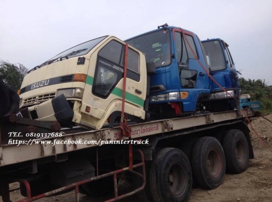 ขายถูกด่วนๆ*หัวเก๋งรถบรรทุก 6 ล้อกลาง CABIN ISUZU NPR58L /JASTON*หัวปิ๊บ* (รุ่นยกหัวได้) สินค้าเก่านอก/ขายตามสภาพ