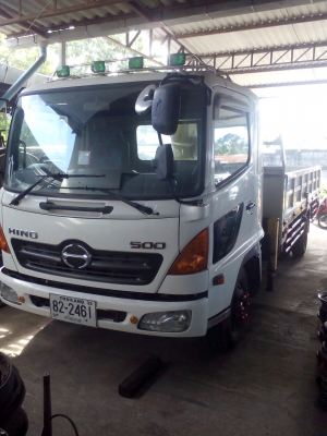 ขายรถฮีโน่ เมก้า ติดเครนกะบะยาว 6เมตร
