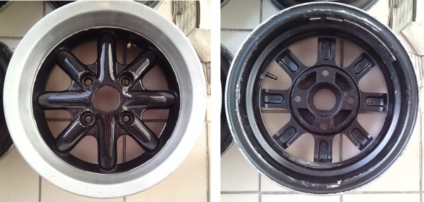ล้อกล้วย Dynamic สีดำ ปัดเงา ขอบ13 กว้าง6 4รู114