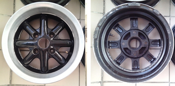 ล้อกล้วย Dynamic สีดำ ปัดเงา ขอบ13 กว้าง6 4รู114