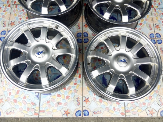 แม็กกระบะ 6 รู ขอบ 17 กว้าง 8 สีไฮเปอร์ หล่อๆ